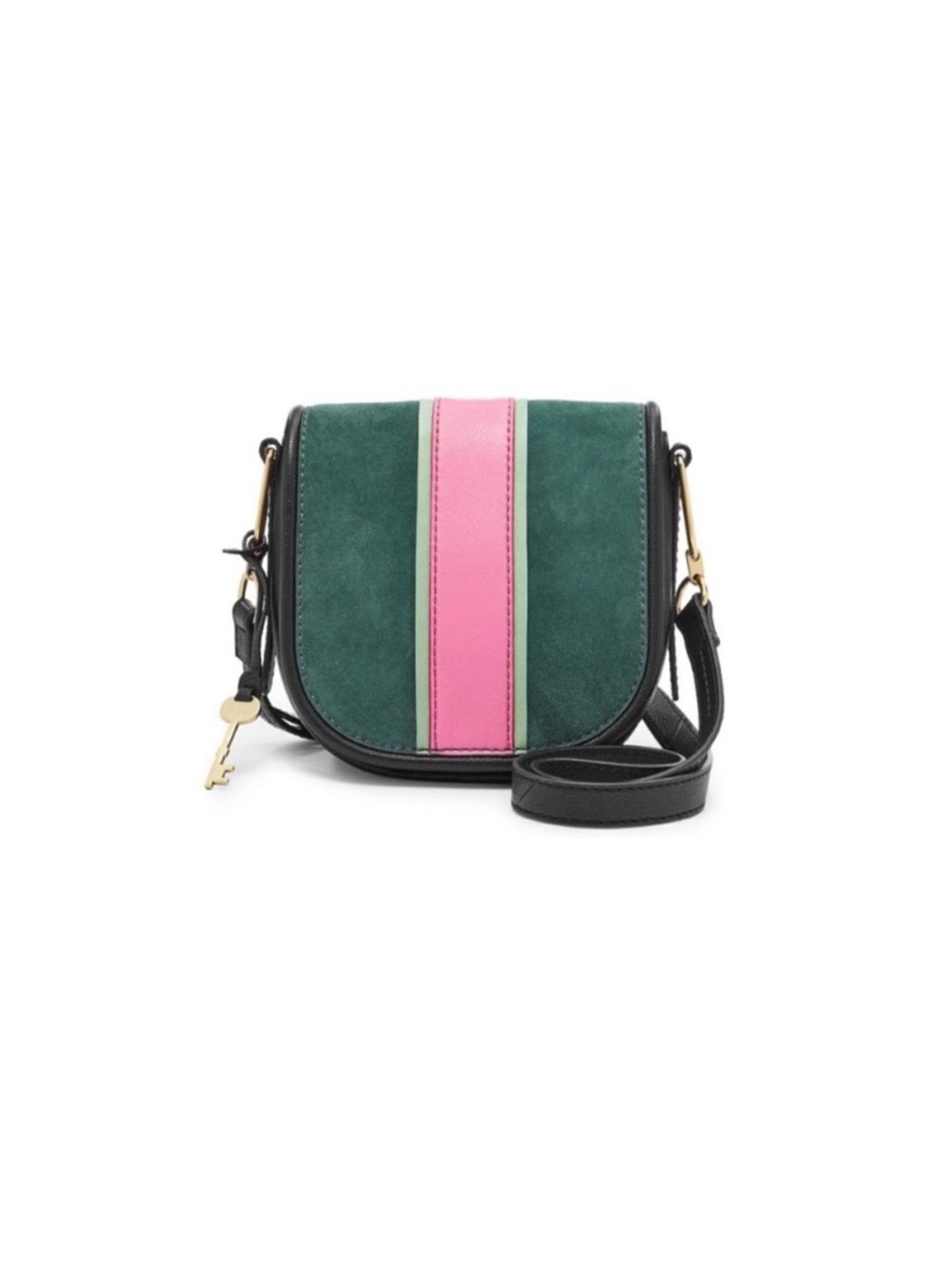 LIKE NEW Fossil Rumi crossbody leather and suede bag
